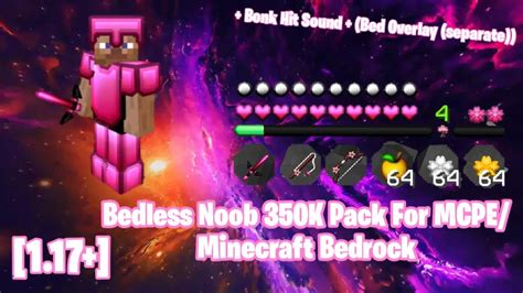 Bedless Noob 350k Pack For Mcpeminecraft Bedrock Hive Skywars 1