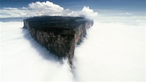 Landscape Mount Roraima Mist Venezuela Wallpapers Hd Desktop And