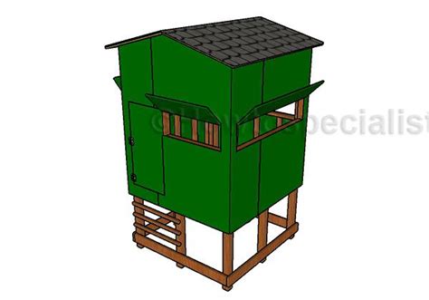 8x8 Elevated Deer Stand Plans