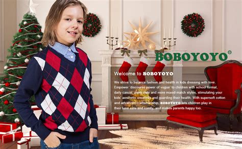 Boboyoyo Boys Sweater Boys Uniform Toddler Christmas