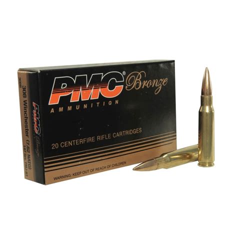 Pmc Bronze 308 Winchester 147 Grain Full Metal Jacket