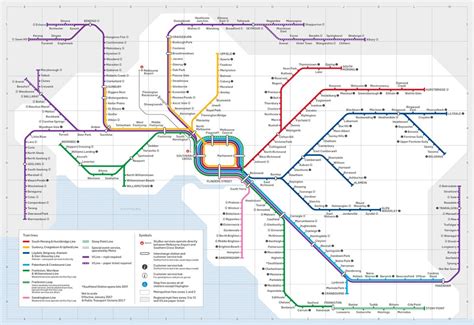 Transit Maps Official Map Victorian Train Network Australia 2017