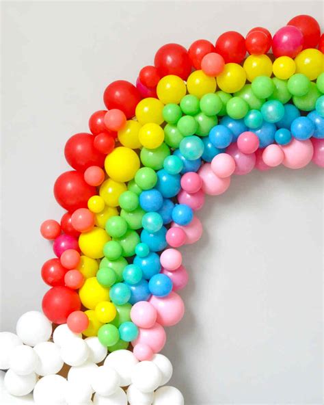 Rainbow Balloon Arch Martha Stewart