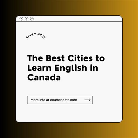 The Best Cities To Learn English In Canada 2024