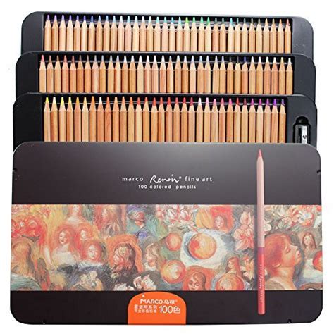 Huhuhero 100 Color Professional Anime Oil Based Colored Pencils Set For