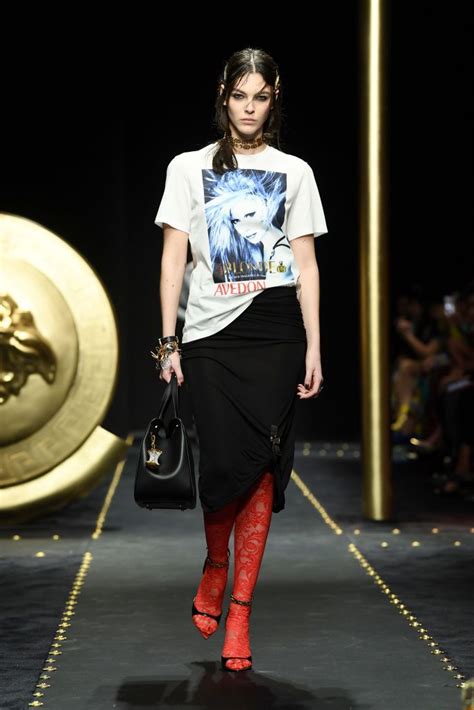 Vittoria Ceretti Walks The Runway At The Versace Show At Milan