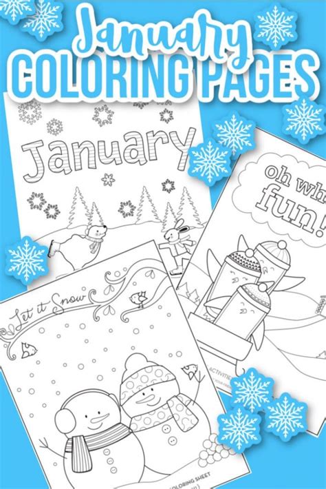 Happy 2023 Print These Free January Coloring Pages For Winter