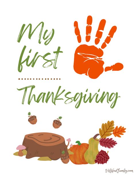 6 Thanksgiving Handprint Poem Printable Templates