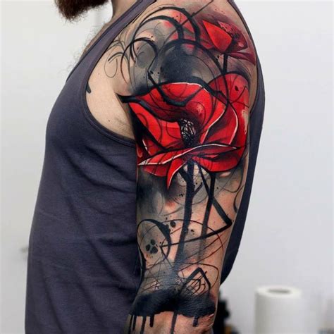 Awesome Flower Tattoos For Men Best Sleeve Tattoos Full Sleeve