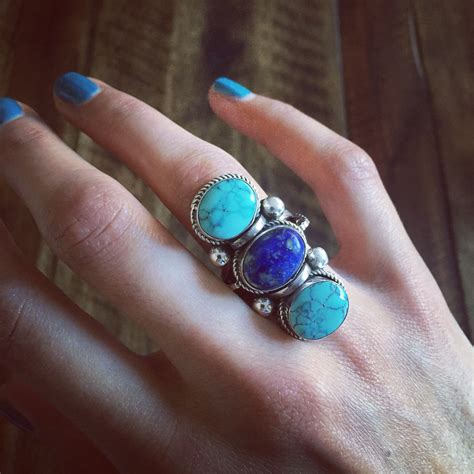 Turquoise Lapis 925 Sterling Silver Ring Finalsilver