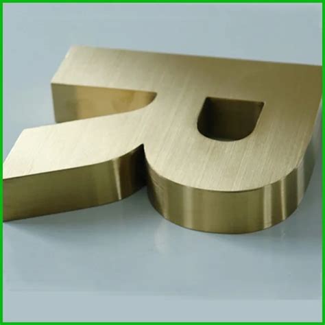 Get Now Your Custom Brushed Stainless Steel Alphabet Letters In Brass