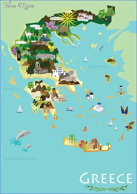 Nice Greece Map Tourist Attractions Greece Map Greece Tourist Attractions Greece Art