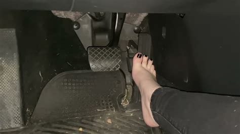 Alana Sexy Gas Pedal Pumping With Shiny Black Nails YouTube
