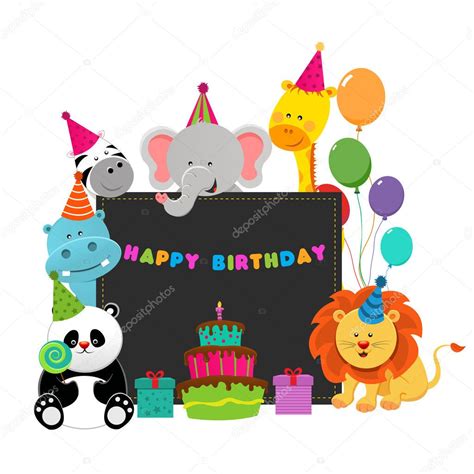 Birthday Animals Stock Vector Image By ©pinarince 25385875