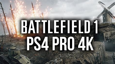 Battlefield 1 Ps4 Pro 4k Gameplay Vs Ps4 Comparison Youtube