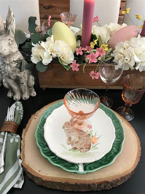 Easter Tablescape Easter Spring Tablescapes Entertaining Table