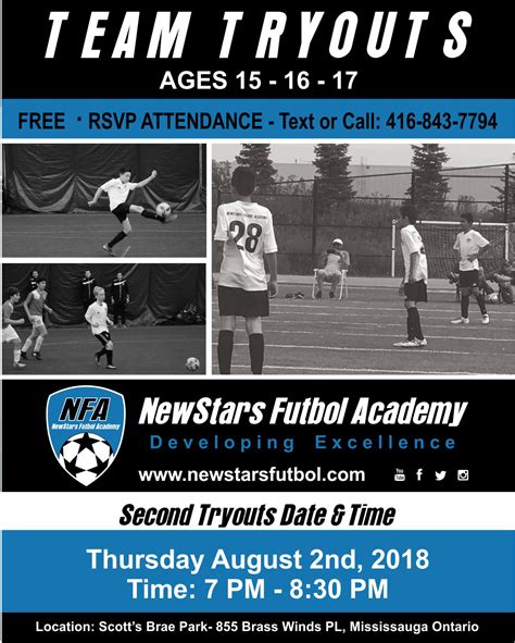 Tryouts August 2 2018 Instagram 15 16 17 Newstars Futbol Academy