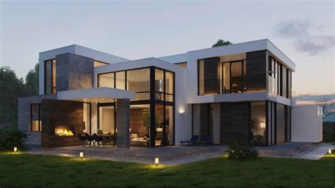 Modern Home Exteriors With Stunning Outdoor Spaces Large Homes