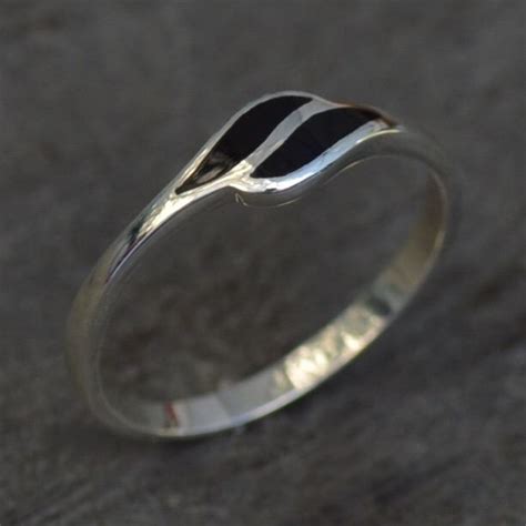 Silver Ladies Whitby Jet Ring Abbey Jet Whitby Jet Jewellery