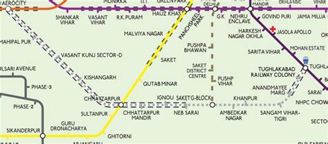 Delhi Metro Silver Line Route Stations Map And Timings