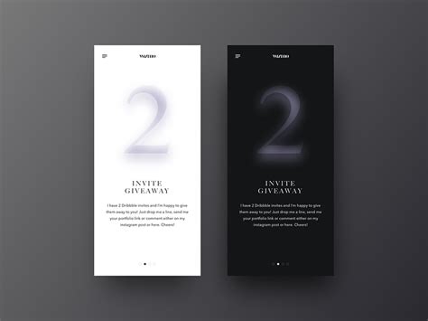 Invite Giveaway Vol 2 By Wızmo On Dribbble