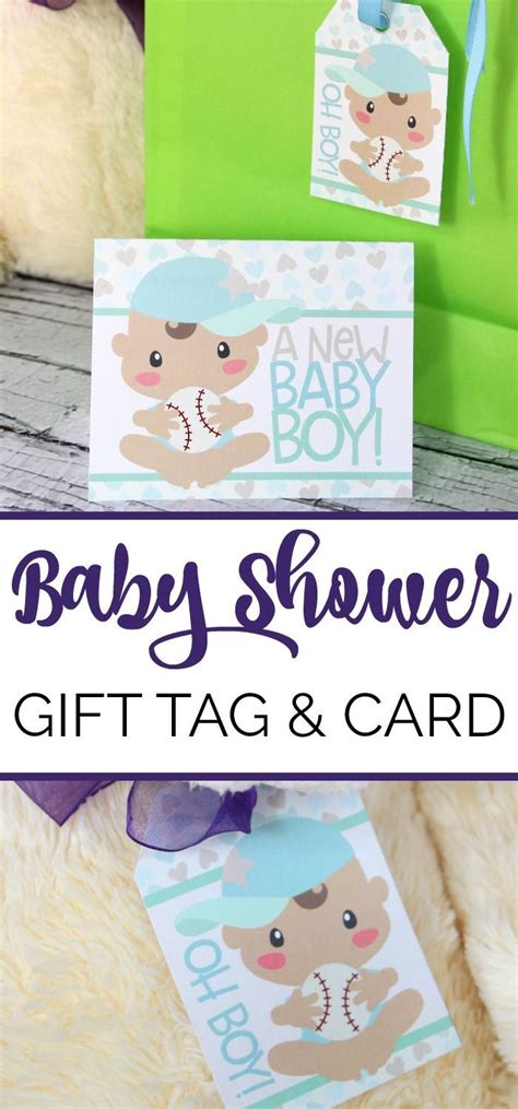 Download for free and make a personalized invitation with adorable layouts and. Baby Shower Gift Tags and Card - Free Printable | Baby shower gifts, Baby shower printables ...