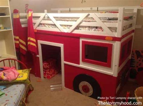 Diy Firetruck Bunk Bed Built By Two Grandpas