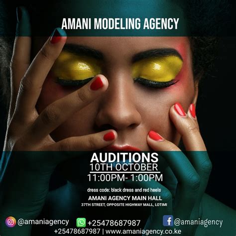 Modelling Agency Template Postermywall