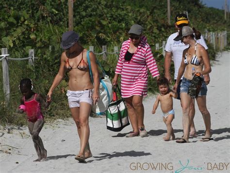Jillian Michaels And Heidi Rhoades Enjoy The Sand Surf In Miami
