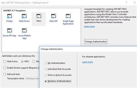 Internal And External Authentication Against Active Directory Users Using Asp Net Mvc Stack