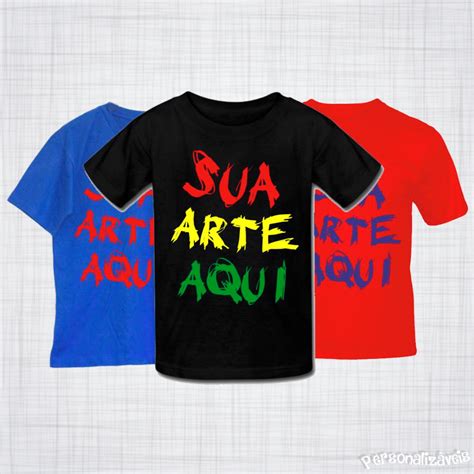 Kit 10 Camisetas Colorida Algodão Personalizada Em Silk No Elo7
