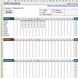 Call Center Shift Scheduling Excel Spreadsheet