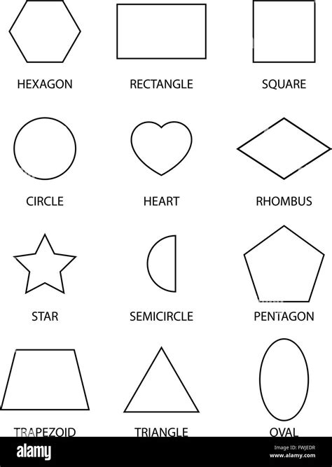 Shapes Clipart Black And White Stock Photos And Images Alamy