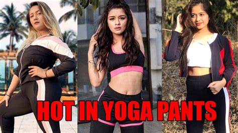 Aashika Bhatia Avneet Kaur Jannat Zubair Hot In Yoga Pants