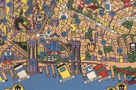 Amazing Detailed Graphic Designers Map From The 1950s