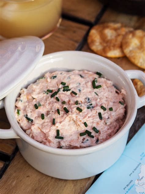 Rillettes de saumon fromage frais ciboulette Recette apéro