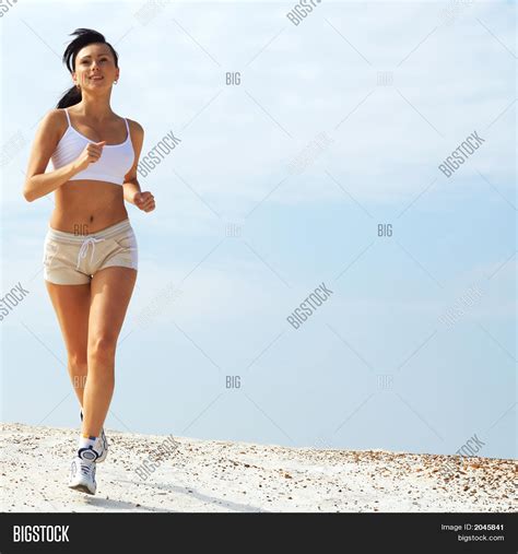 Girl Running Image And Photo Free Trial Bigstock