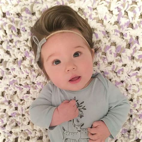 Adorably Rare Babies Who Were Born With A Full Head Of Hair