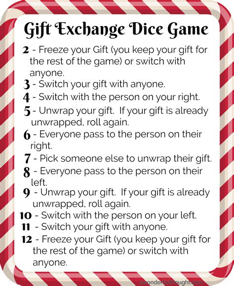 A gift exchange game is a perfect way to break the ice and create a comfortable party atmosphere for your guests. Christmas Gift Exchange Ideas - A Wonderful Thought