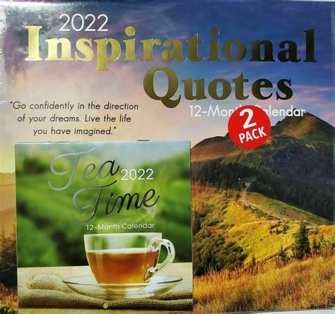 Inspirational Quotes 2022 Wall Calendar 11x12 And Etsy