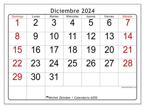 Calendario Diciembre Visibilidad Ds Michel Zbinden Uy