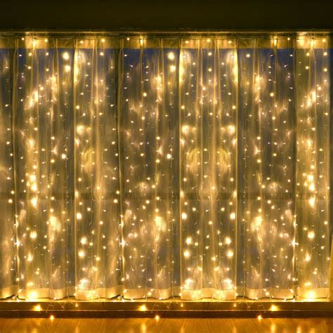 Buy Leapair Curtain Lights 600led 1969 X 98ft 6mx3m 8 Modes Warm