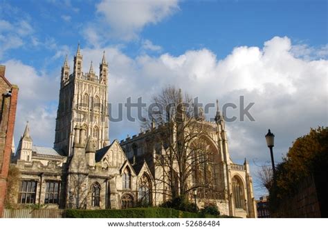 Famous Gloucester Cathedral England United Kingdom 스톡 사진 52686484