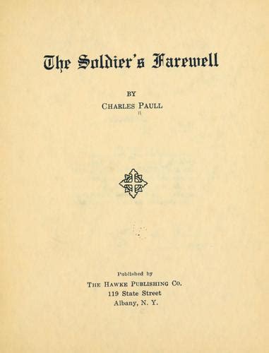The Soldier S Farewell By Charles Paull Open Library