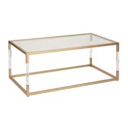 Glass Acrylic Gold Coffee Table Coffee Table Design Ideas
