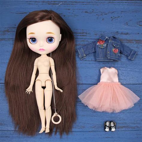 Icy Factory Blyth Doll Short Pale Pink Hair Matte Face Joint Normal Body White Skin Toy Cm
