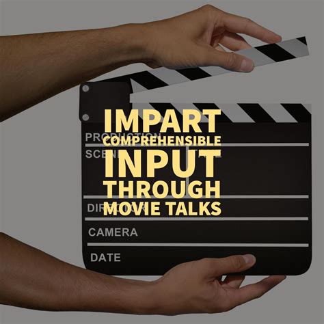 Impart more comprehensible input with movie talks | Movie talk, Talk ...