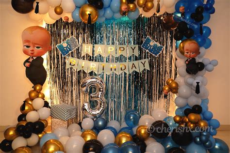 Boss Baby Theme Birthday Decoration Combo Kit Ar