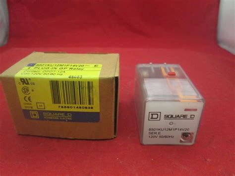 Square D Relay 8501ku121p14v20 New Process Industrial Surplus Corp