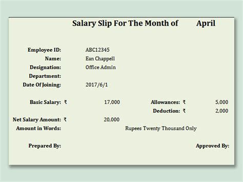 Employee Earnings Record Excel Template Master Template